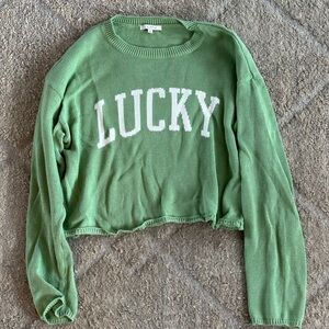 Lucky green sweater